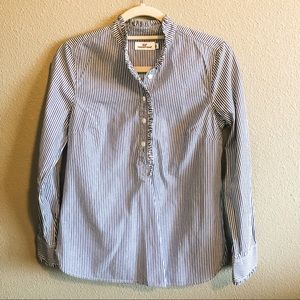 NWOT Vineyard Vines Ruffle Collar Stripe Popover